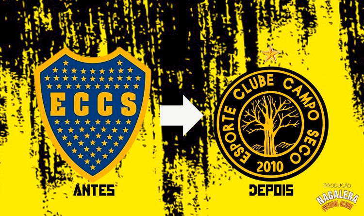 Campo Seco abandona escudo do Boca Jr e lança novo escudo nesta sexta-feira.